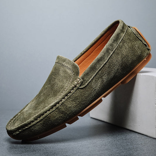 Alessandro Hand-Stitched Suede Loafers