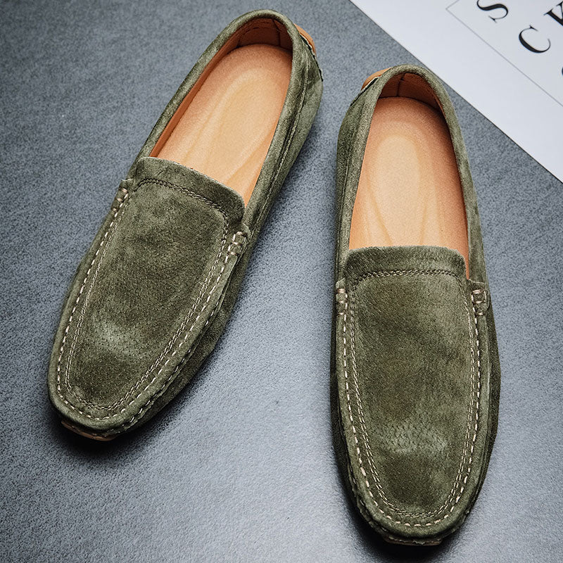 Alessandro Hand-Stitched Suede Loafers